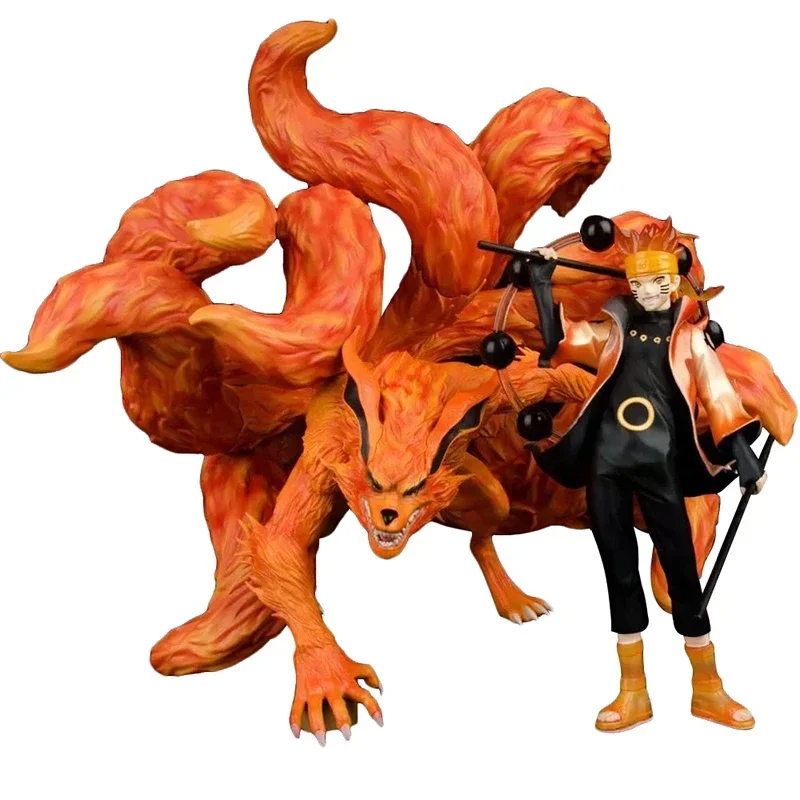 

Naruto Shippuden Anime Model GK Full-Length Portrait Uzumaki Tailed Beast Mode Action Figure 31cm PVC Battle Statue Toy Figma