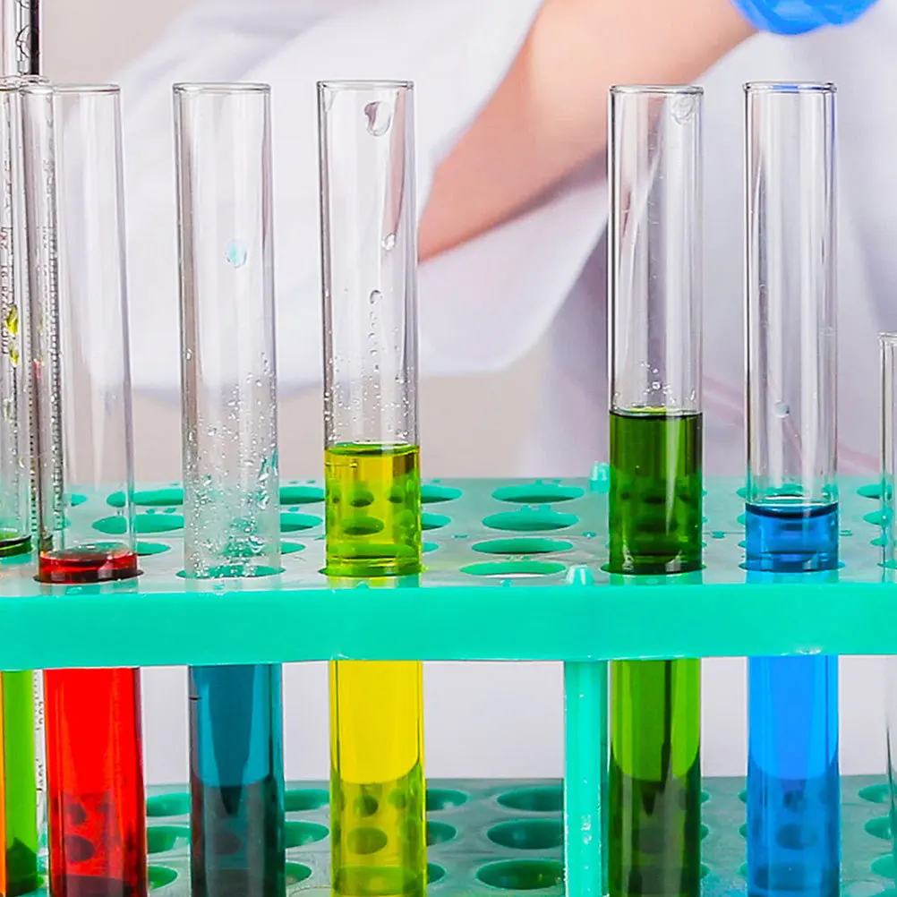 

10pcs Glass Test Tube Cork Stopper Scientific Experiment Storage Tube For Candy Clear Lab Use High Temperature Resistant