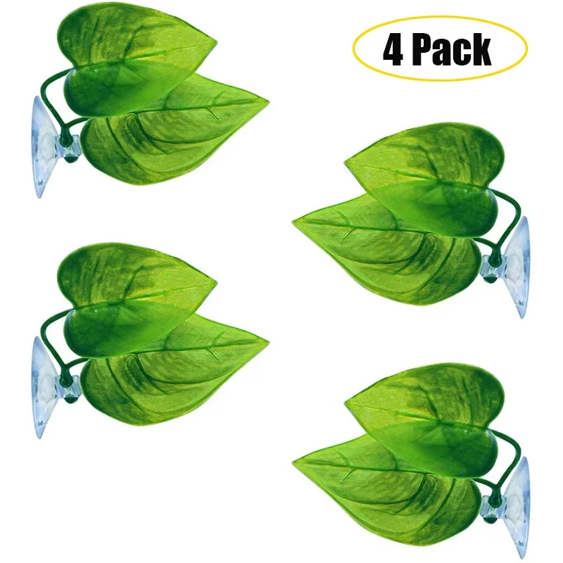 4 Pack Betta Fish Leaf Hammock Simulating The Natural Habitat for Betta Spawning  Breeding Resting Bed Aquarium Decoration