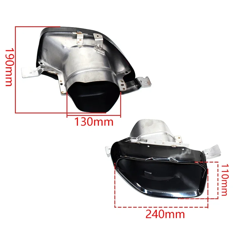 Hot selling：2019-2023  G20 G21 M340i Original Stainless Steel Exhaust Pipes Square Black Muffler Nozzle Tip