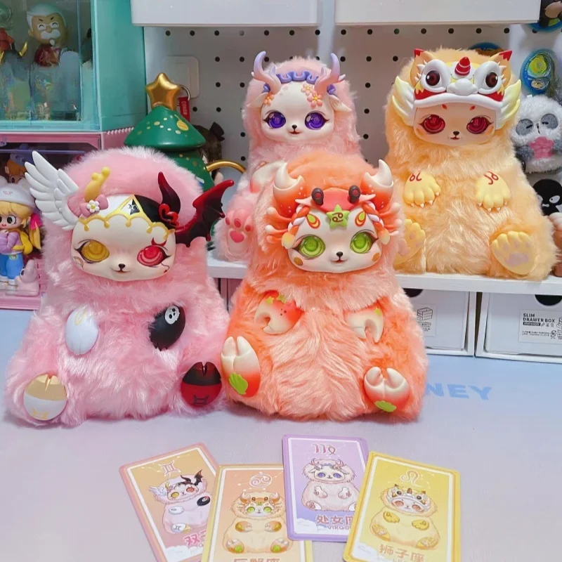 

Genuine Mobostar Twelve Constellations Warm Heart Series Blind Box Toys Kawaii Soft Vinyl Dolls Bag Decor Cute Doll Gift Gift