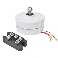 Efficient 200W Electric Generator for Wind/Water Turbines Low Speed with 3 Phase Gearbox Supports 12V 24V 48V Power Outputs