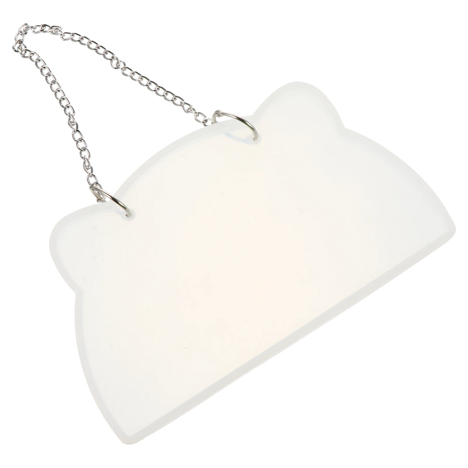 

Glue Door Mold Hanging Tags Rectangle Simple DIY Creative Crystal Epoxy Silicone Mould Cat House Pendant Resin Mold Durable