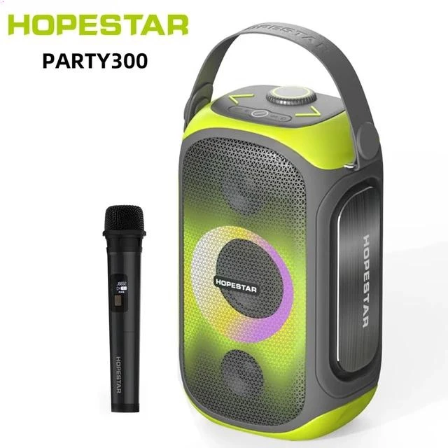 

2024 Hopestars 80W Blue Tooth Speaker Original With Microphone Wireless Dj Bass Outdoor Party Karaoke Speakers Audio System