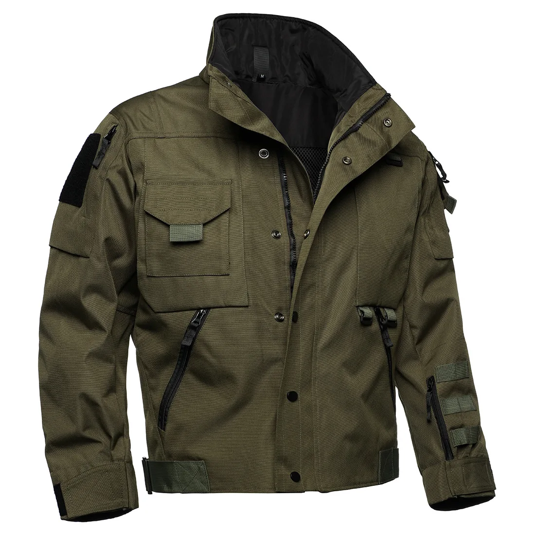 

Mens Tactical Jacket Windproof Scratch Resistant Durable Hard Shell Motorcycle Coat Outdoor Combat Protective Riding Gear
