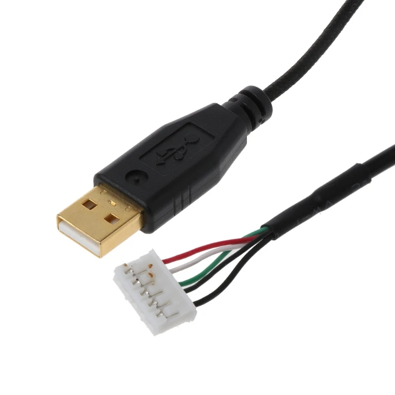 Q5WA USB Mouse Cables Nylon Wire Presection DIY Mouse Cable Line for Naga 2014 Mouse