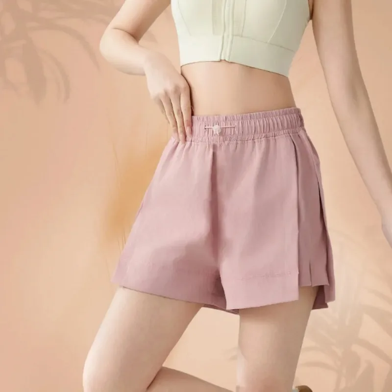 

Women's Quick Dry Breathable High Waist Sports Shorts Anti-Slip Loose Fit Yoga Casual Summer