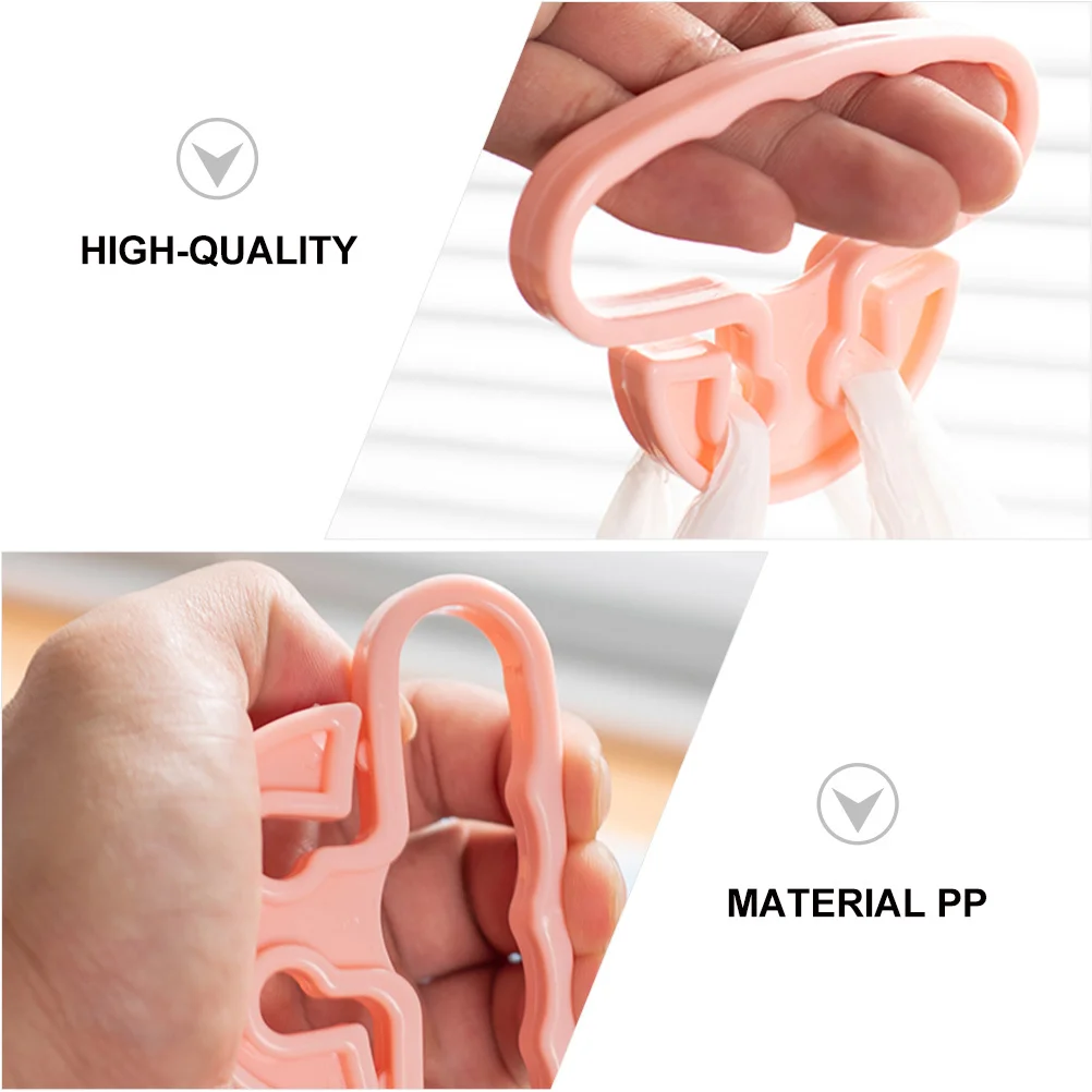 

4pcs Grocery Bag Grips Premium Pp Material Durable Shopping Bag Handles Ergonomic Design Labor-Saving Handles For Outdoor