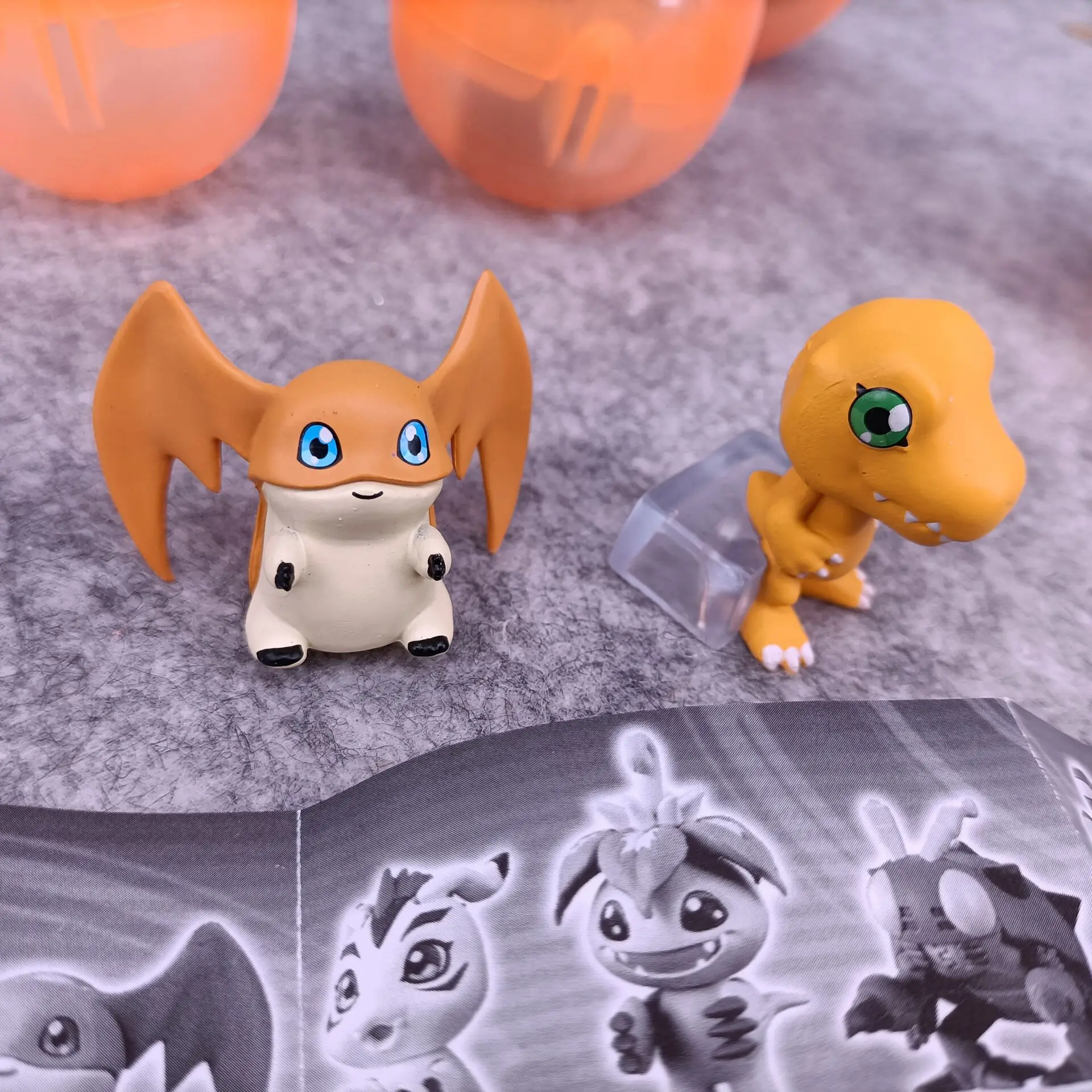 Digimon Line Up Narabundesu Agumon Patamon Gatomon Gachapon لعبة الكبسولات نموذج هدية أرقام جمع زخرفة