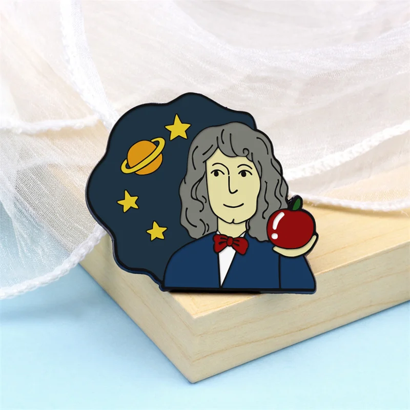 Classic Artist Brooch Van Gogh Beethoven Newton Picasso Character Enamel Pins Backpack Clothes Lapel Badge Jewelry For Women Men