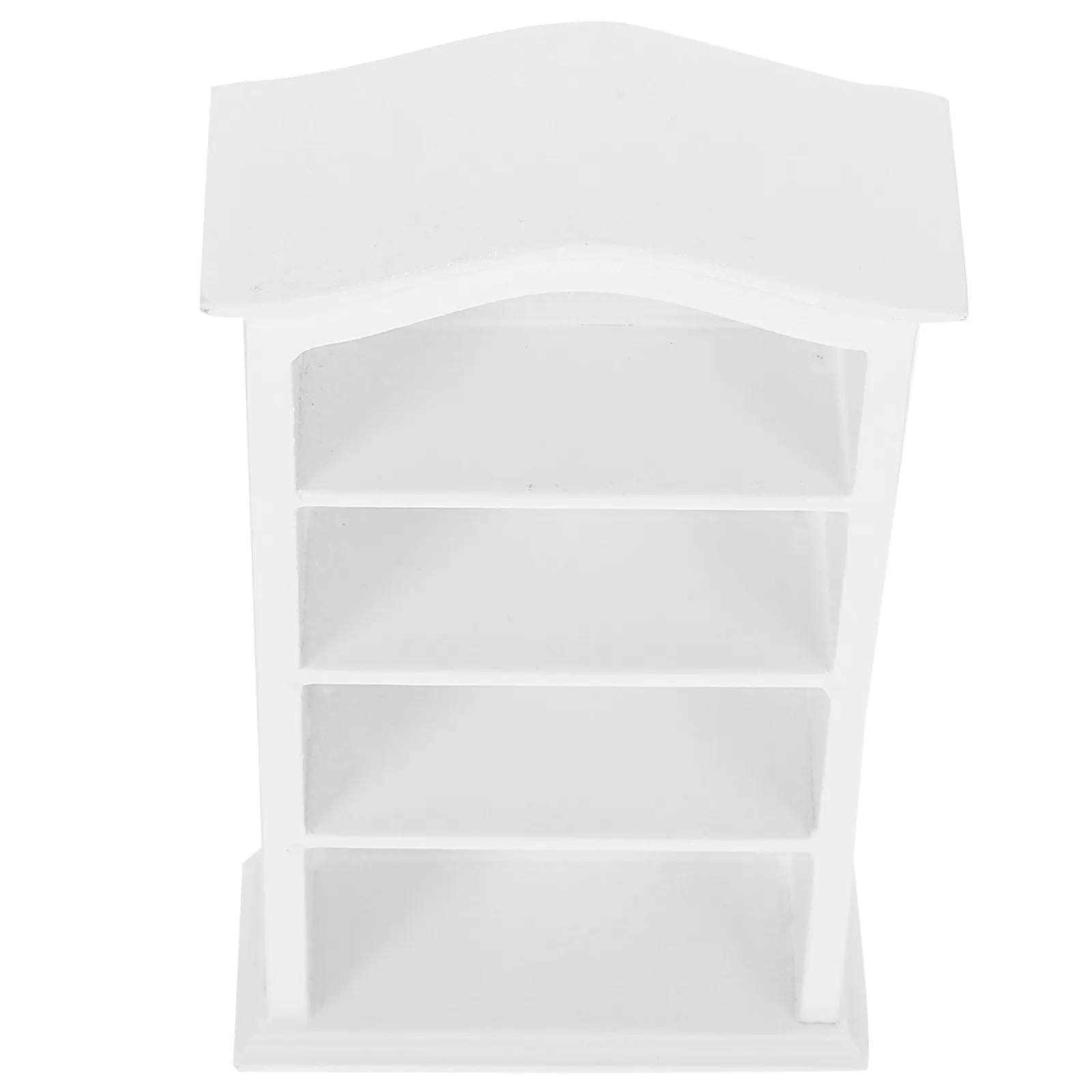 

Miniature Bookshelf Wooden Cabinet Chic Color Smooth Surface Creative Storage Shelf for Kids Room Study Office Decoration