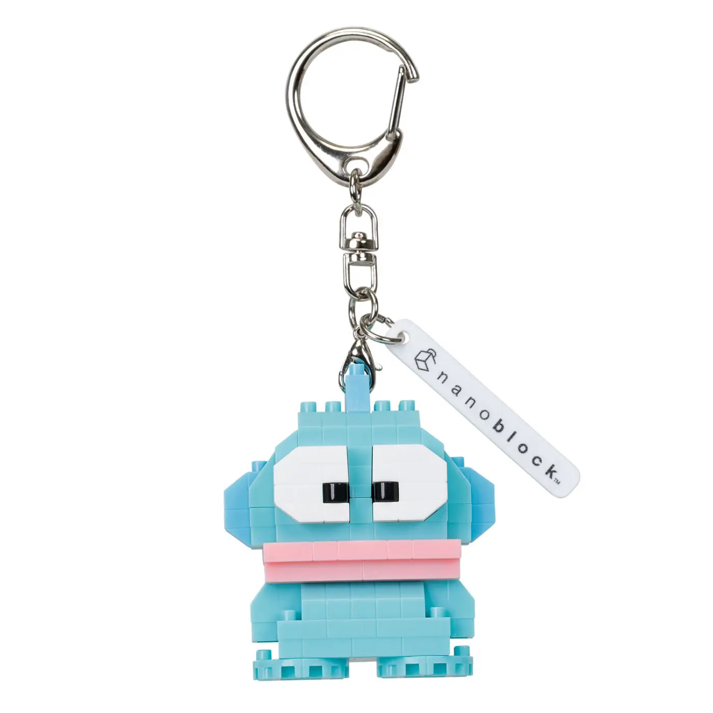 

Genuine Nanoblock N-Fig Hangyodon Pre Assembled Keyring Removable Key Chain Bag Tag Kawaii Couple Accessory Gift