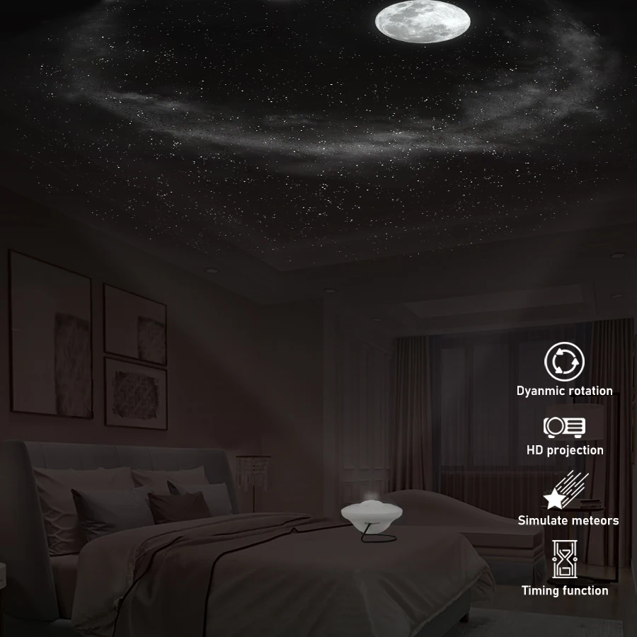 Home Planetarium Projector 8 In 1 Galaxy Projector Night Light Nebula Moon Planets Focusable Real Starry Sky Light for Kids Gift