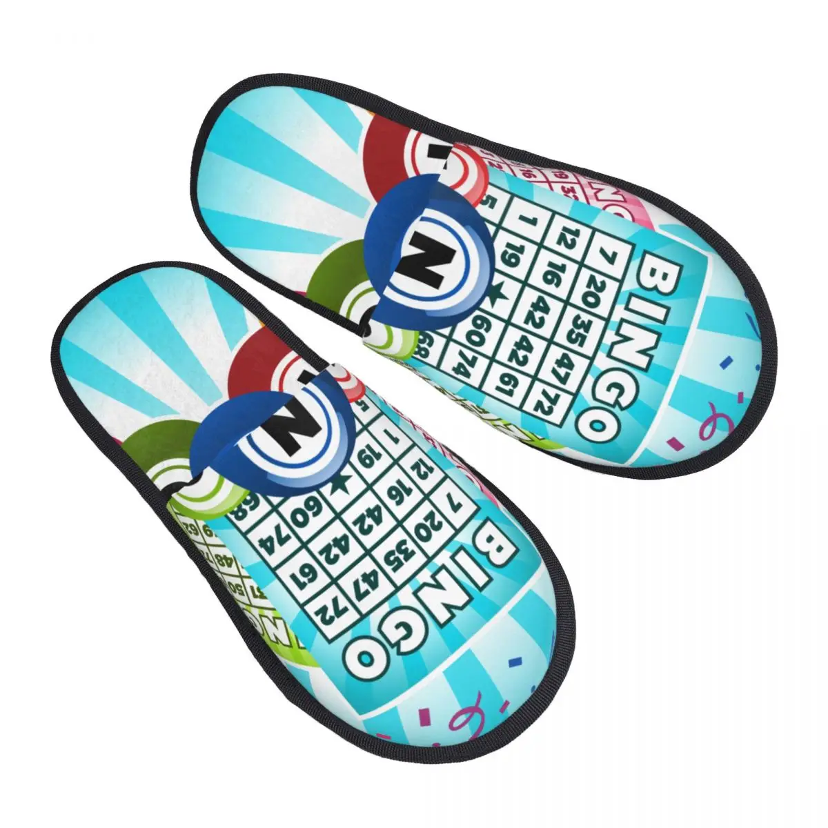 شبشب بطاقات البنغو للنساء والرجال، شبشب شتوي دافئ، شبشب داخلي