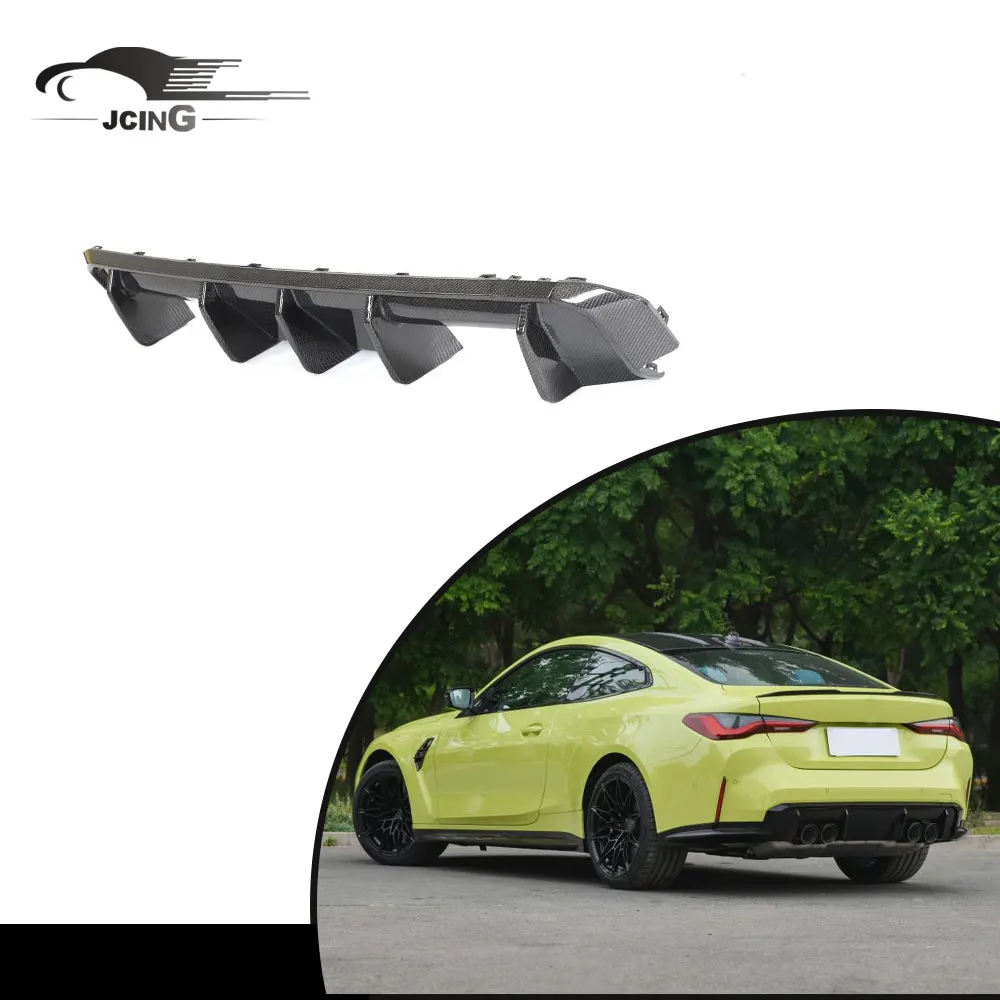 

Накладка-диффузор на задний бампер из настоящего карбона для BMW G82 M4 2021-23