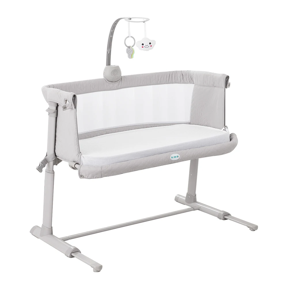 2023 Adjustable portable crib for infant easy to assemble baby bassinet beside sleeper bed for baby