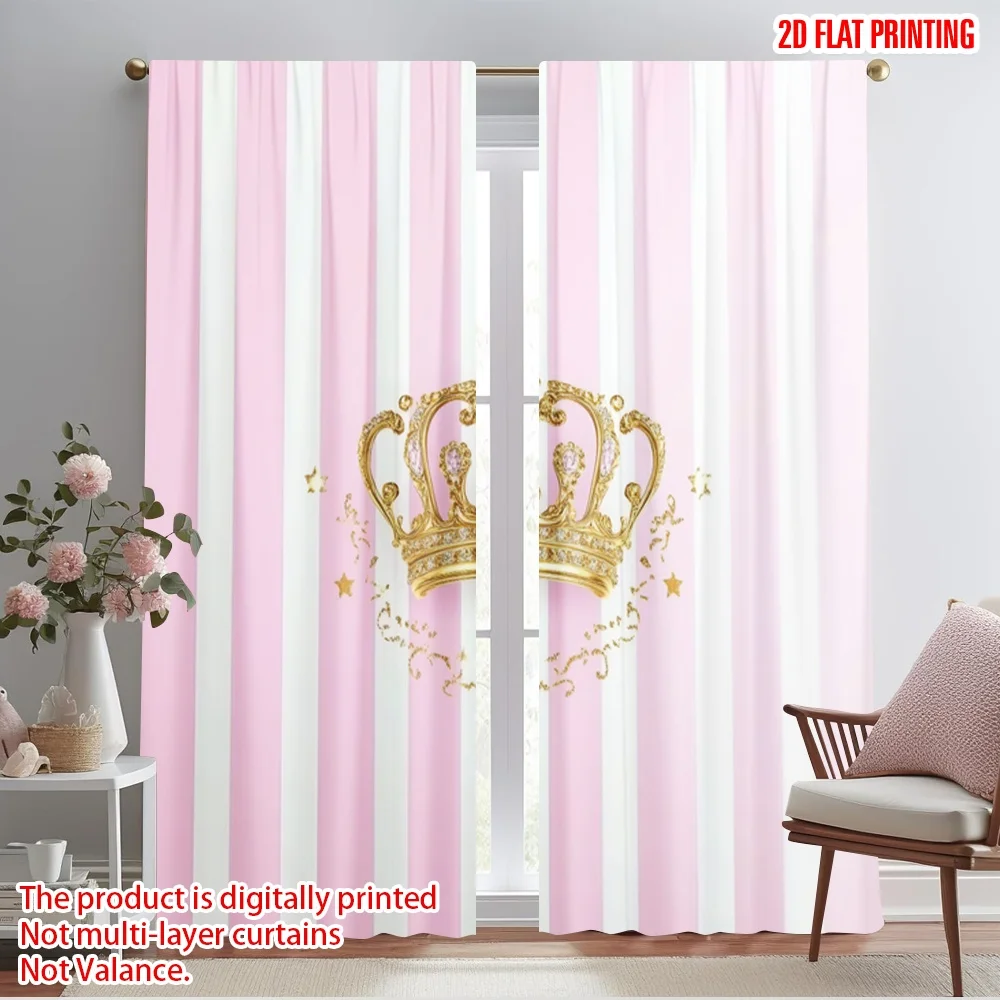 Rideaux créatifs avec impression d'avion 2D, 2 pièces, tissu 100% Polyester Durable (sans tige), décorations pour la maison parfaite