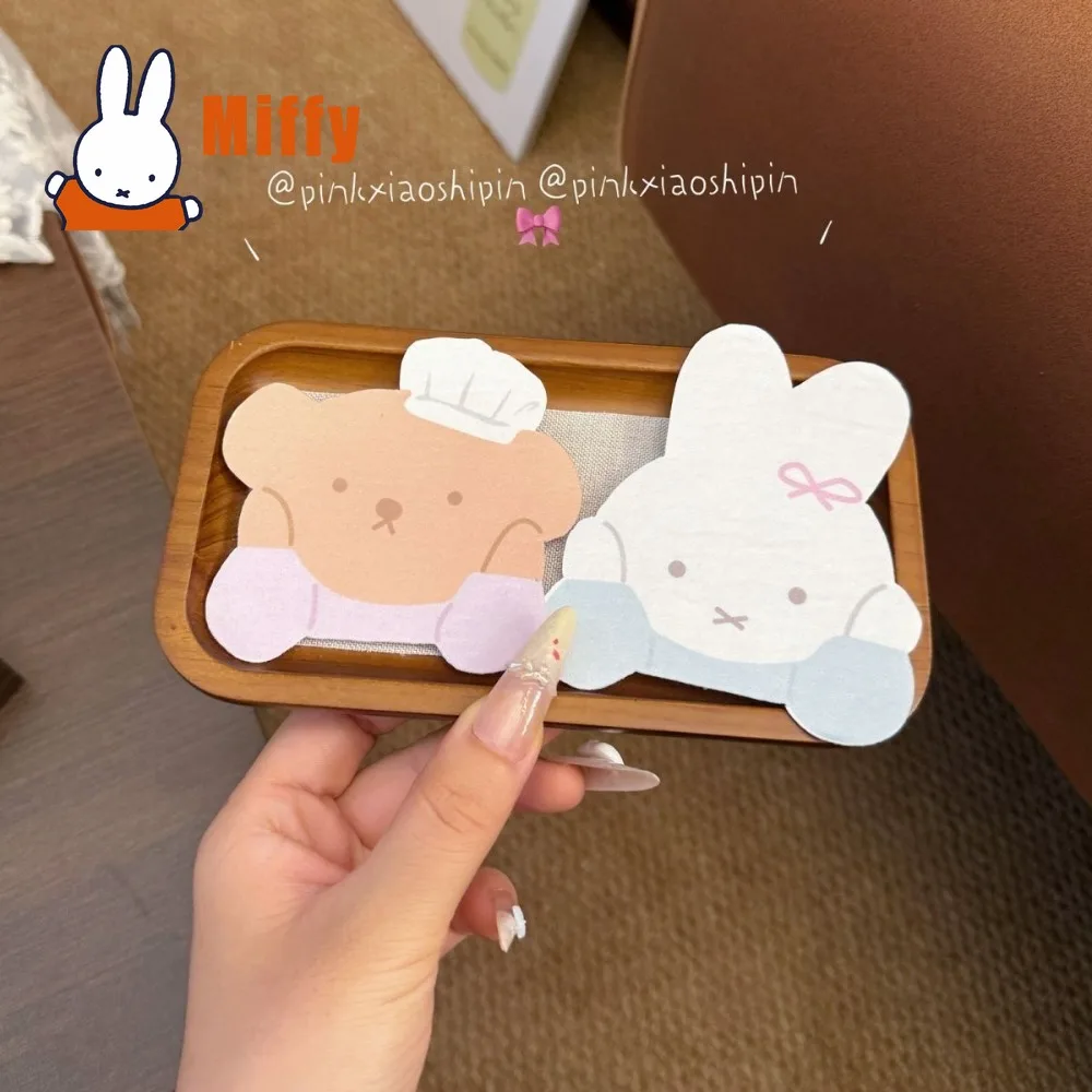 Kawaii Miffy Hair Velcro Cute Rabbit Bear Bangs Paste Cartoon Sweet Small Broken Hair Fixing Patch Makeup Washing Styling Gift - view 5