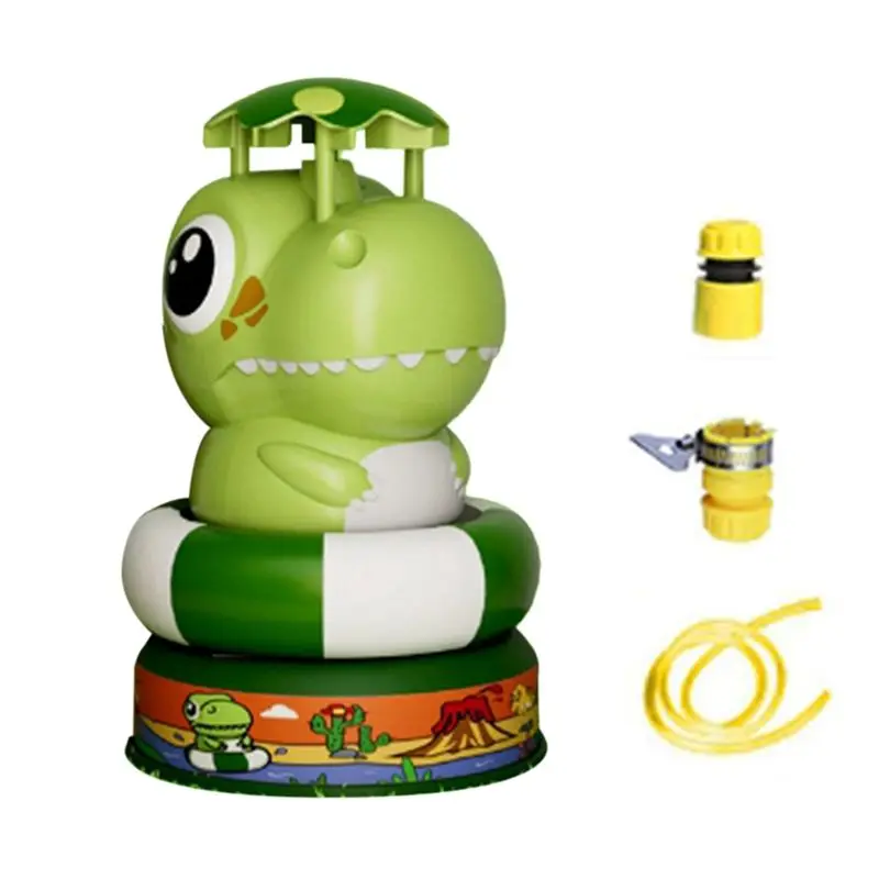 

AEF6-Outdoor Water Sprinkler For Kids Dinosaur Cartoon Animal Water Sprinkler Rotating Flying Water Spray
