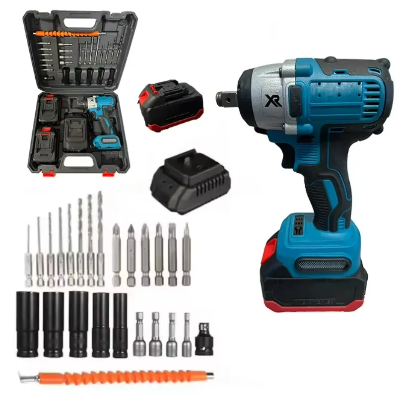 

Tool Sets Professional Box Electric Impact Wrench Brushless Battery Torque Wrench Electric Wrench