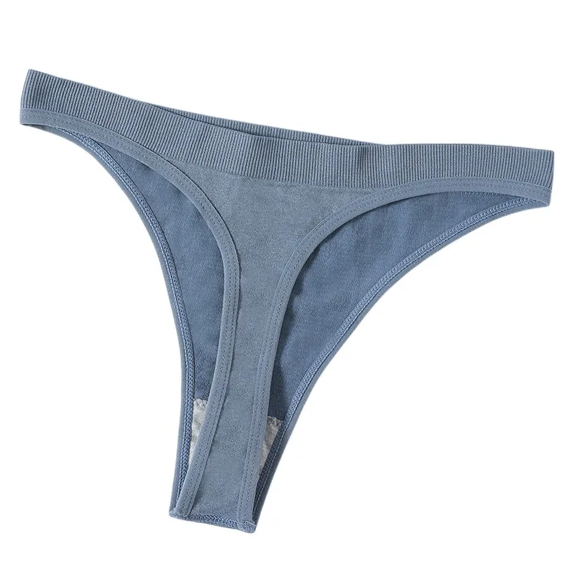 3 szt./zestaw Damskie brazylijskie majtki stringi z niskim stanem, wygodna bielizna, seksowna bielizna, wysoka elastyczność, stringi, wielokolorowe, T-back, M-XL — 2