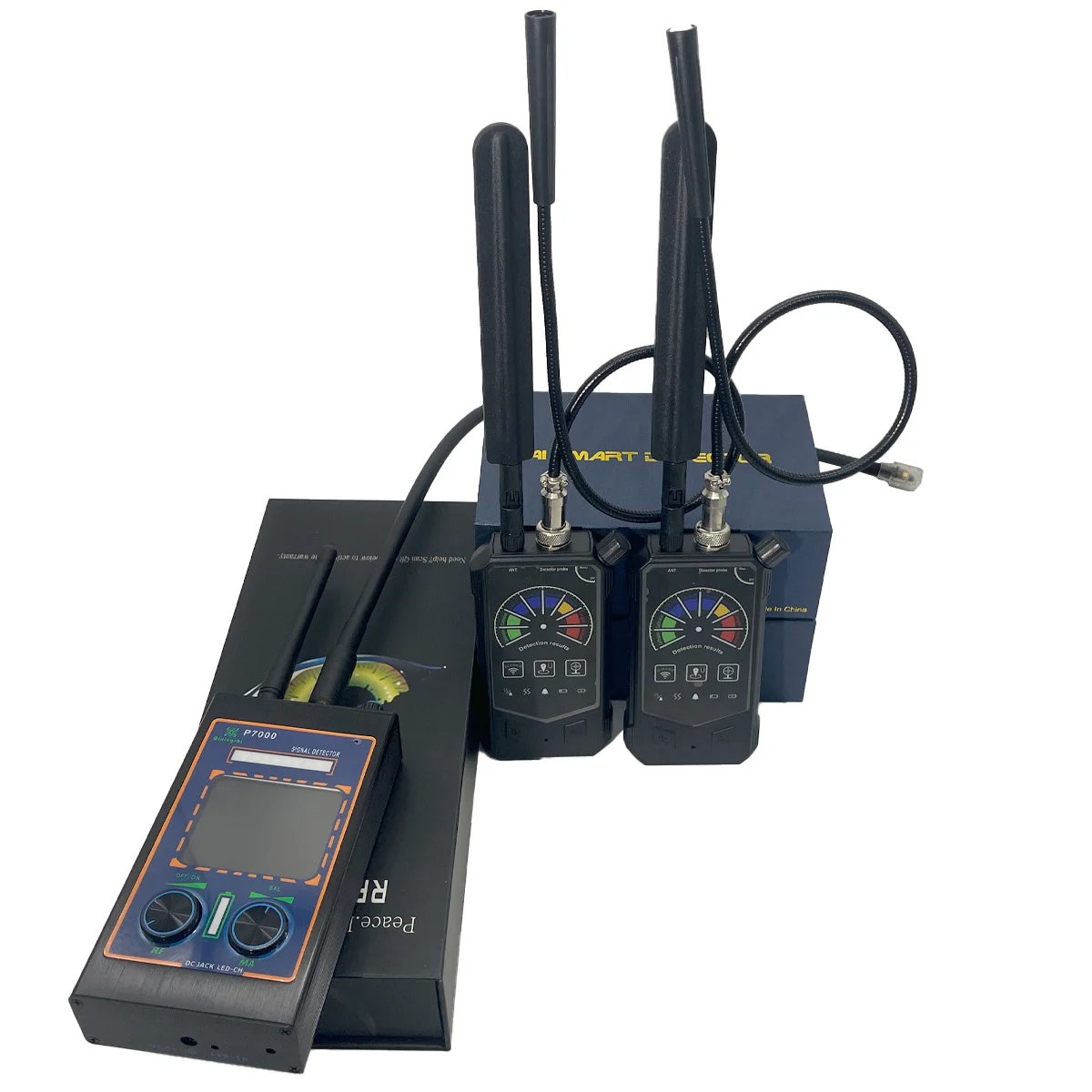 Smart P7000 Anti Spy Detector GPS Tracker Finder Hidden Camera Detector with AI Technology and Magnetic Probe Detection