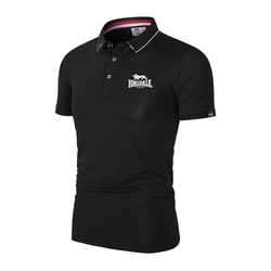 Polo con logotipo DE Lonsdale para hombre, camisa deportiva de secado rápido, Color sólido, ideal para viajes al aire libre y negocios, novedad de verano, 2024