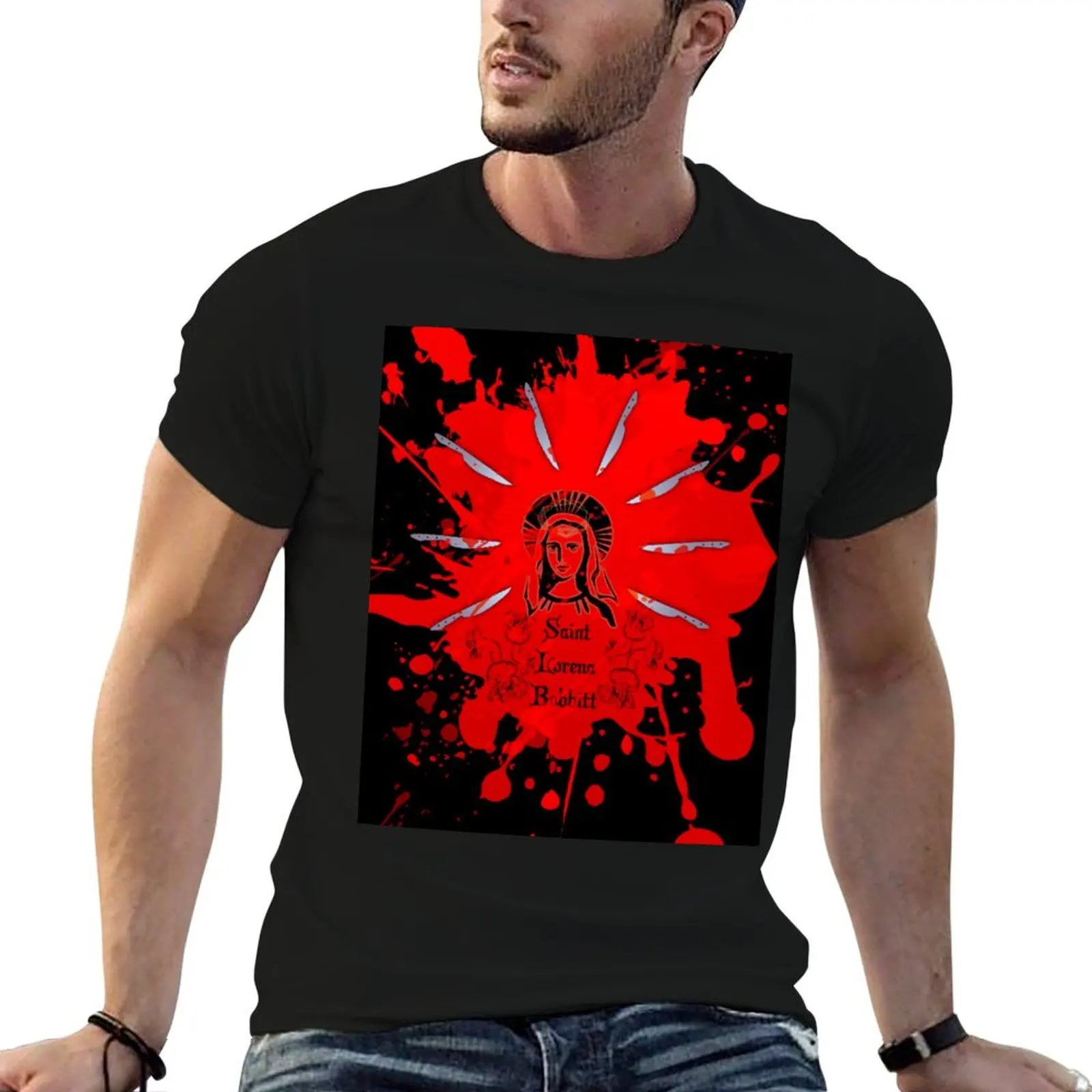 Camiseta Saint Lorena Bobbitt, camisetas para hombre, camisetas gráficas, camiseta de verano para hombre, camiseta lisa para hombre