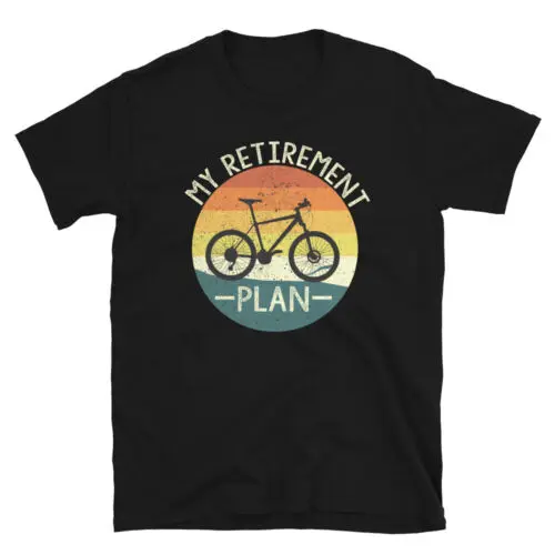 Mijn Pensioenplan Grappig Werk Vintage Fiets Fiets Unisex T-Shirt