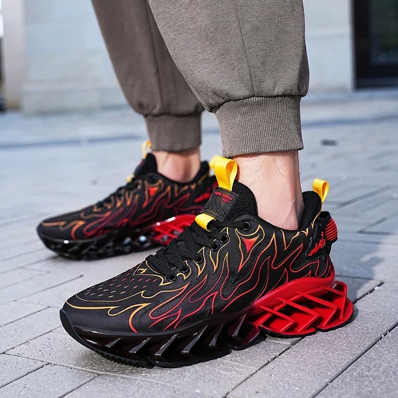 لهب لافتة للنظر - أحذية رياضية مزخرفة، تصميم نعل مبتكر، صدمة ممتازة - امتصاص لأي مناسبة