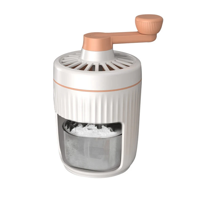 

Manual Rotary Portable Ice Crusher Shaved Ice Machine With Ice Trays Hand-Cranked Ice Crusher Drinks Chopper Stirrer