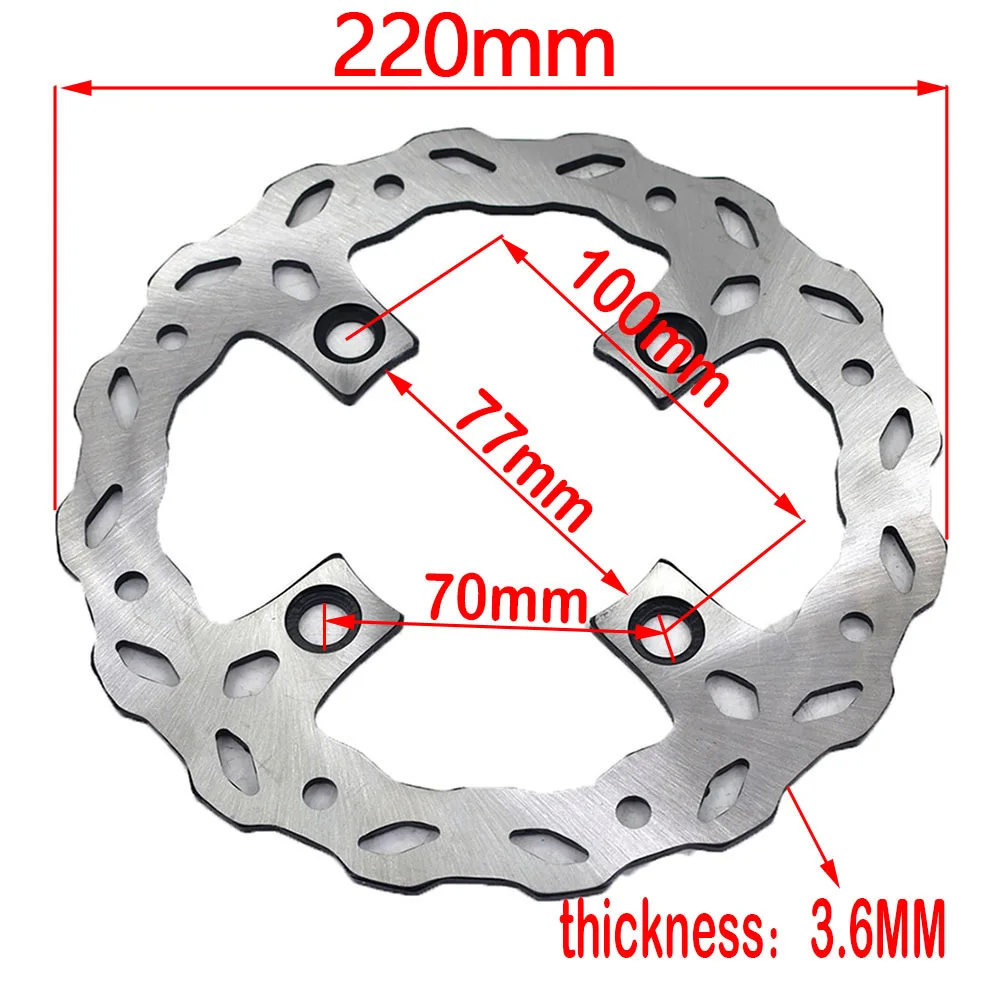 New Motorcycle 190MM 220MM 76mm Front Rear Disc Brake Disc Plate For Motorcycle KAYO BSE KLX CRF 125cc 140cc Pocket Dirt Bike