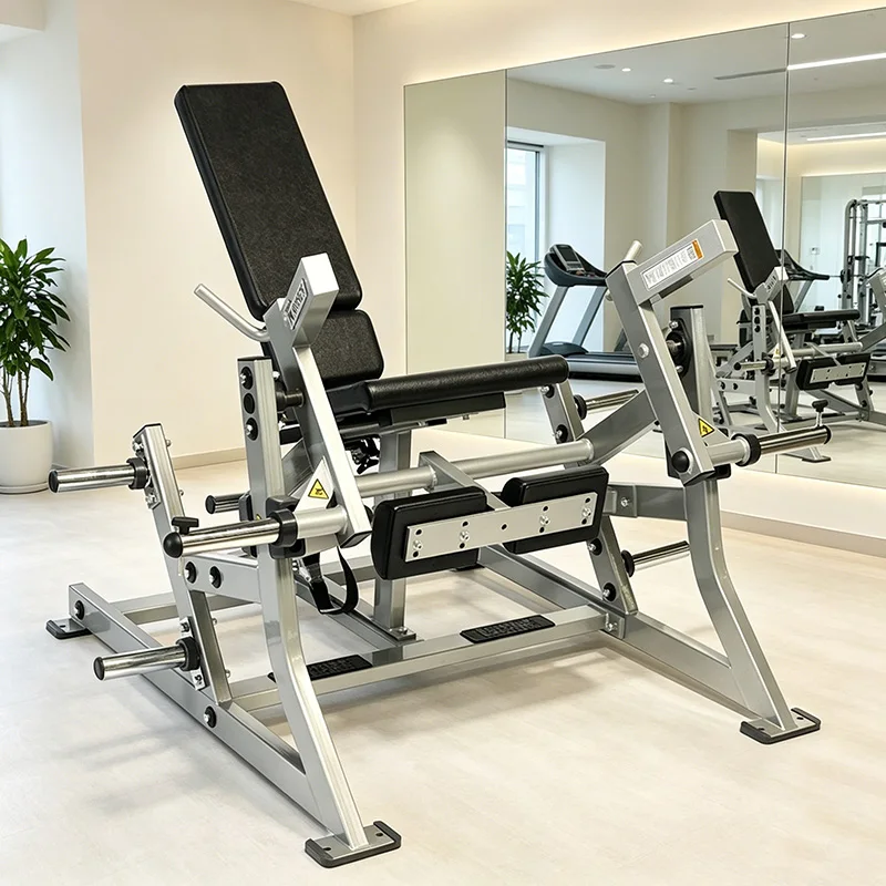 ROSEN Fitness Leg Extension Machine-Steel Plate Loaded Strength Training Equipment Safety Durable Adjustable for Commercial Use