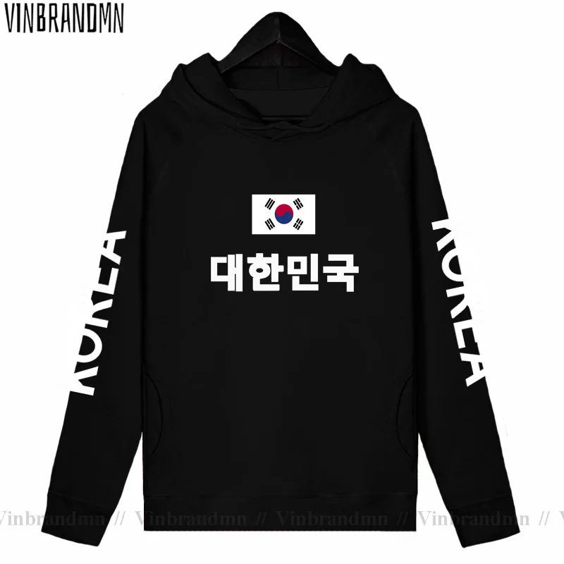 South Korea Hoodies Men Sweatshirt New Fashion Streetwear Clothing Retro Jerseys Footballer Tracksuit Nation Korean Flag Fleece