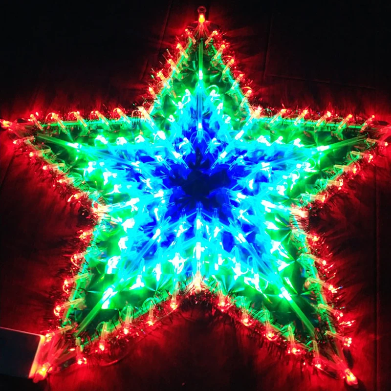 LED Lantern Peacock Light Love Light Five-pointed Star Sun Light String Room Christmas Wedding Party Plug-in Decorative Lights