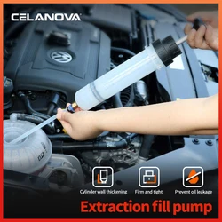1.5L OilFluid Extractor Filling Oil Change Syringe Bottle Transfer Automotive Fuel Extraction Pump Oil Extractor Pump Hand Tool