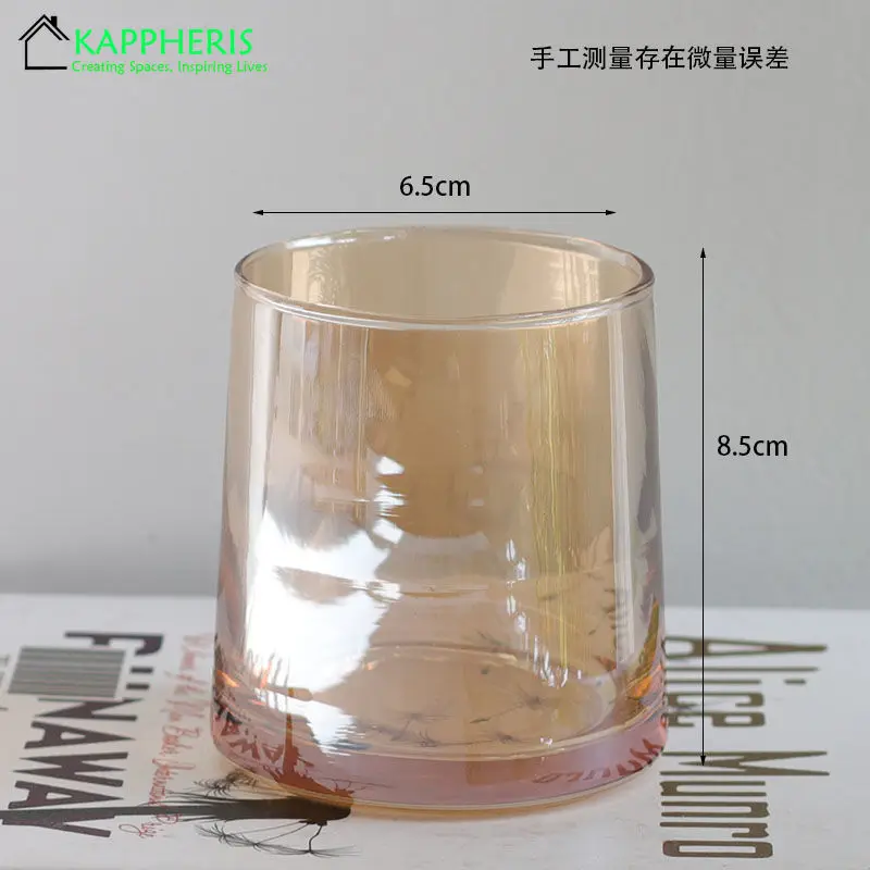 Glass Jar for Aromatherapy DIY Candle Making Kit Candle Container Wholesale Clear Color Home Decoration Volum 130g