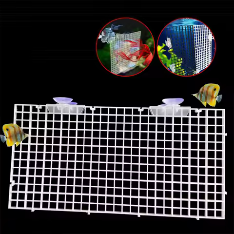 Fish Tank Isolation Plate Upper Cover Net Bottom Filter Grid Bracket Detachable Spliceable Bottom Filter Plate Divider Plate