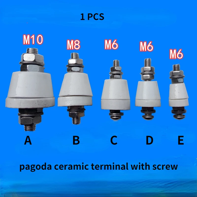 high temperature ceramic terminal block Conical Insulating for Pagoda Porcelain Bead Cap Terminal Porcelain Gasket Sleeve