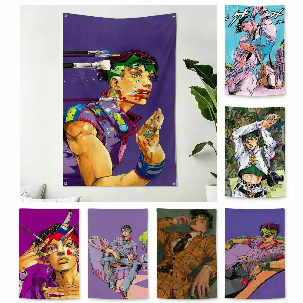 So cool R-Rohan Kishibe Home Decor Vertical Flags Indoor Outdoor Hanging Decor for Bedroom Living Room Wall Decoration