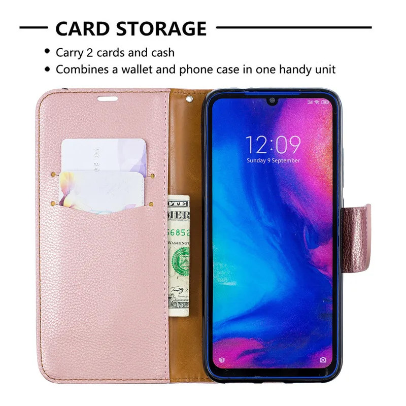 For Xiaomi Redmi Note 7 Case Leather Flip Redmi Note 7 Pro Coque Wallet Magnetic Cover For Xiomi Redmi 7A Note7 8 9S Phone Cases