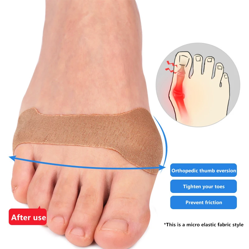 10PCS Hallux Valgus Bunion Separator Patches Pediküre Werkzeug Anti Reiben Zehen Patch Hallux Valgus Bunion Bunion Teller Patches