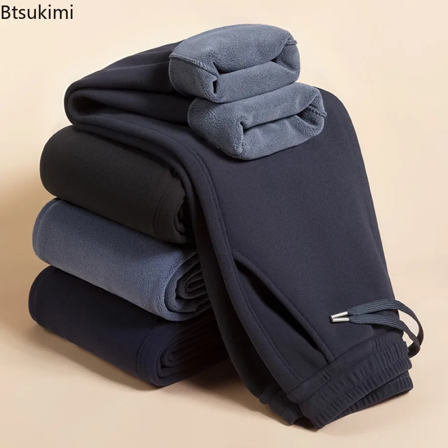 

2026 зимние ветрозащитные спортивные штаны, мужские домашние брюки, повседневные свободные уличные повседневные брюки, рабочая одежда, новый стиль, флисовые брюки для мужчин