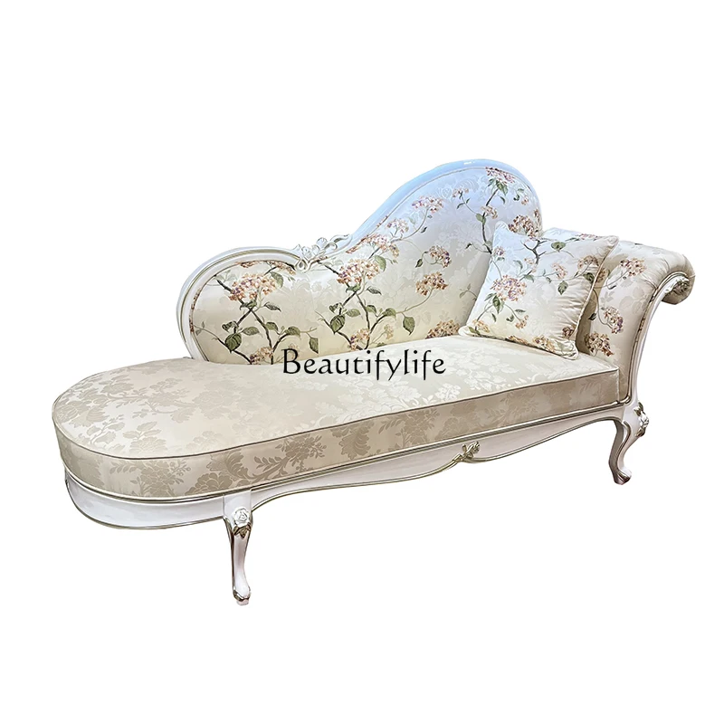 

*French fabric embroidered concubine chair, European luxury beauty couch, bedroom neoclassical