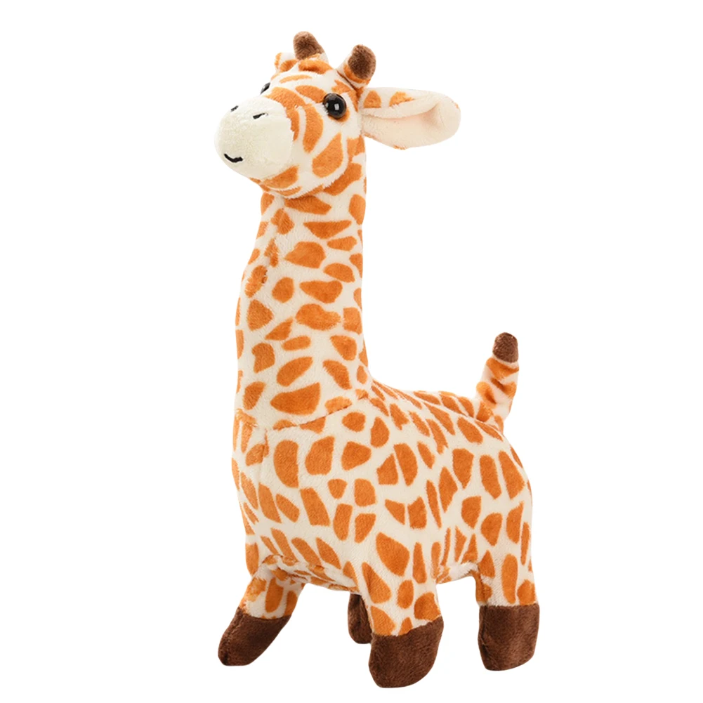 Giraffa ambulante Giocattolo musicale elettronico interattivo per animali domestici Giraffa Animali di peluche Giocattoli per bambini Peluche Buddy per bambini Ragazzi Ragazze
