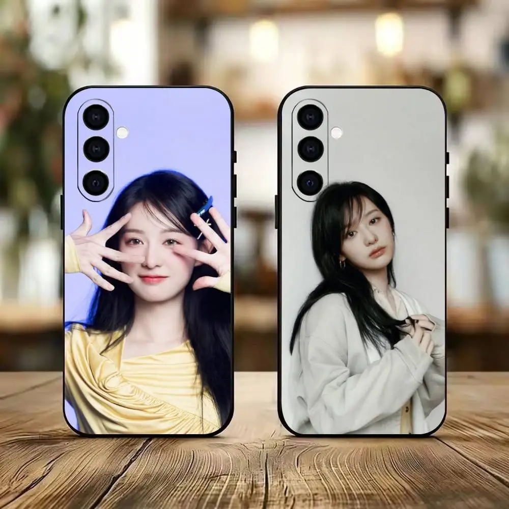 ActressK-Kim Ji-won  Phone Case For Samsung Galaxy A73,A72,A71,A70,A53,A52,A51,Others Soft Black Cover