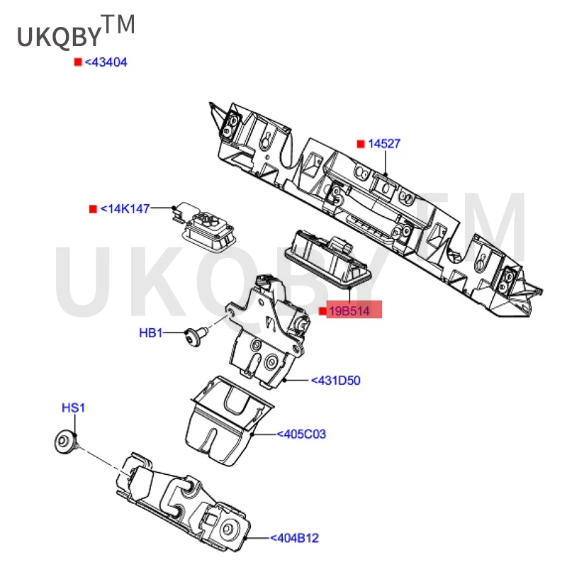 Bagagem Tampa Interruptor sem Fio, 6M5119B514AC