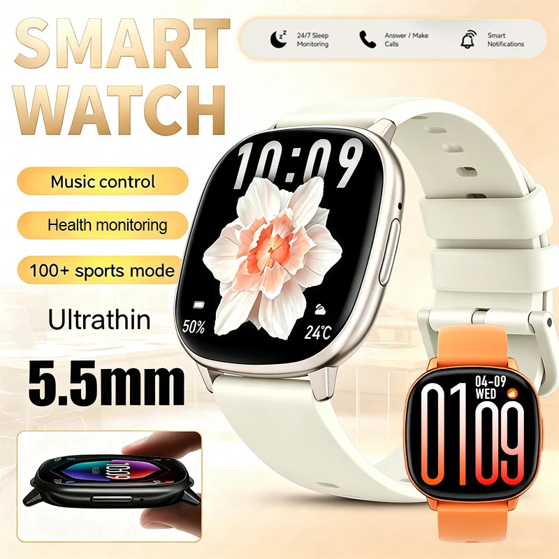 5.5mm Ultra Thin Smart Watch HD17 Air Lightweight 1.73