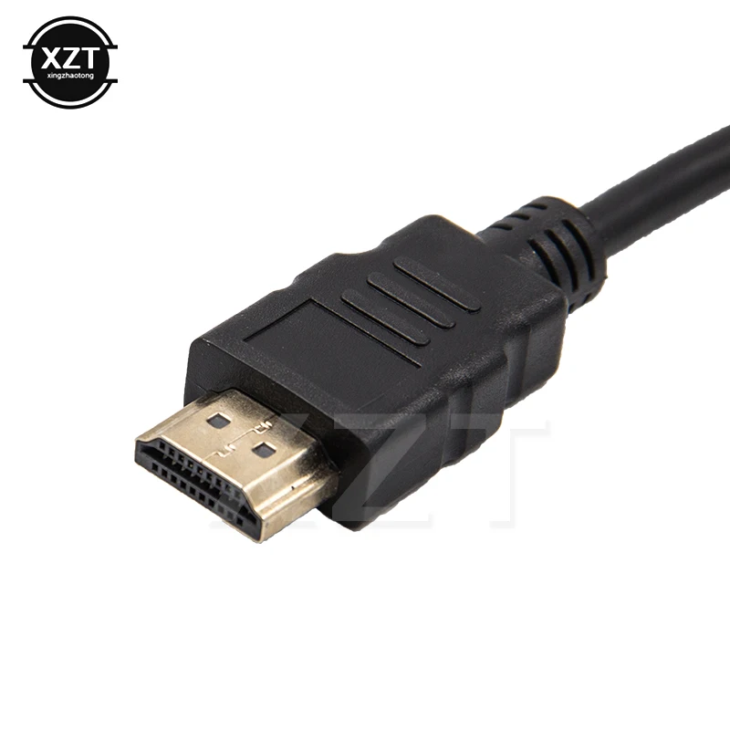 Kompatybilny z HDMI na kabel adaptera VGA męski na żeński konwerter 1080P na PC projektor do laptopa TV VGA Jack 3.5 przewód AUX USB Power