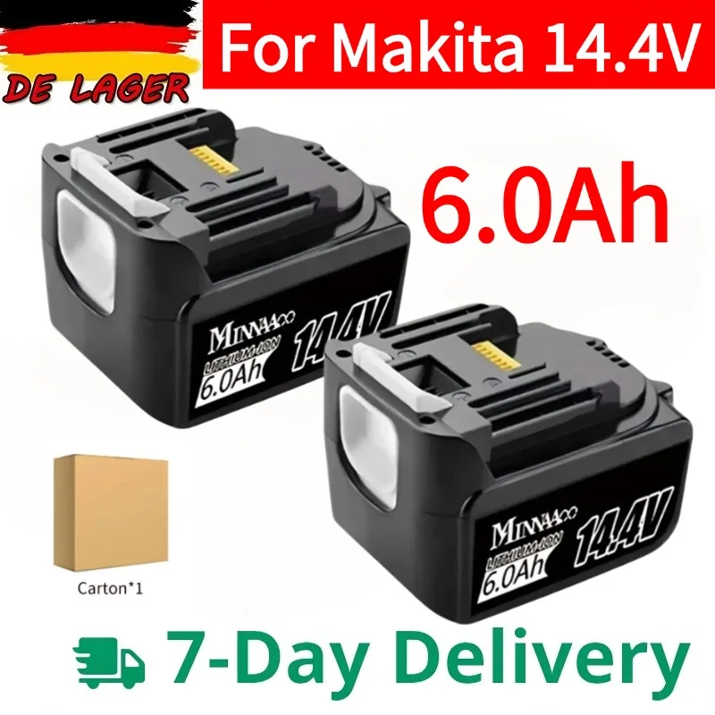 

For Makita 14.4V 6000mAh 5000mAh Lithium-ion Rechargeable Battery Replacement BL1415 BL1430 BL1440 Cordless Power